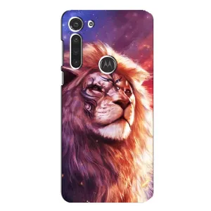 Чохол з картинкою ЛЕВ для Motorola MOTO G8 (VPrint) (Красочний Лев)