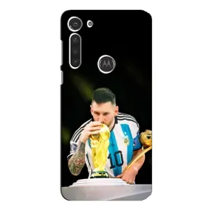 Чохли для Motorola MOTO G8 (Leo чемпіон) (AlphaPrint) (Кубок Мессі)
