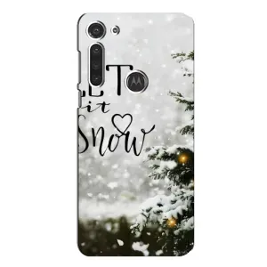 Чехол с принтом «Let it snow» для Motorola MOTO G8