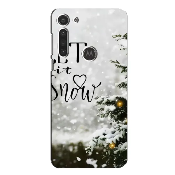 Чехол с принтом «Let it snow» для Motorola MOTO G8 Чехол с принтом «Let it snow» для Motorola MOTO G8