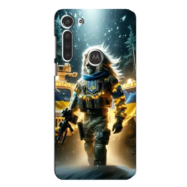 Чехол с принтом «ЛЕВ ЗСУ» для Motorola MOTO G8 Чехол с принтом «ЛЕВ ЗСУ» для Motorola MOTO G8