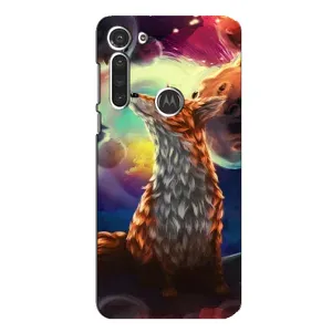 Чохли з картинкою Лисичка для Motorola MOTO G8 (VPrint) (Лисичка в космосі)