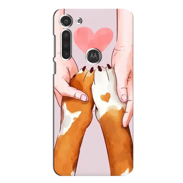 Чехол с принтом «Любовь к собакам» для Motorola MOTO G8