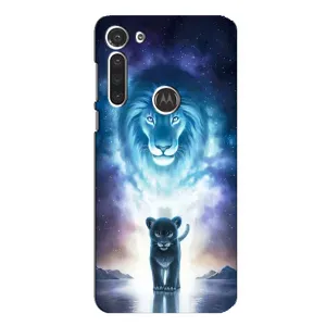 Чохол з картинкою ЛЕВ для Motorola MOTO G8 (VPrint) (Маленький лев)