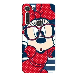 Міккі Маус чохол для Motorola MOTO G8 (AlphaPrint - Мультяшні) (Маус в окулярах)