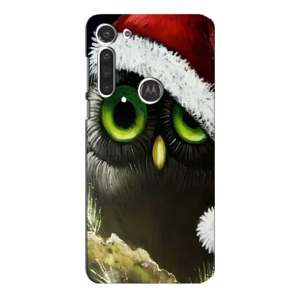 Чохол з принтом «Новорічна Сова» для Motorola MOTO G8