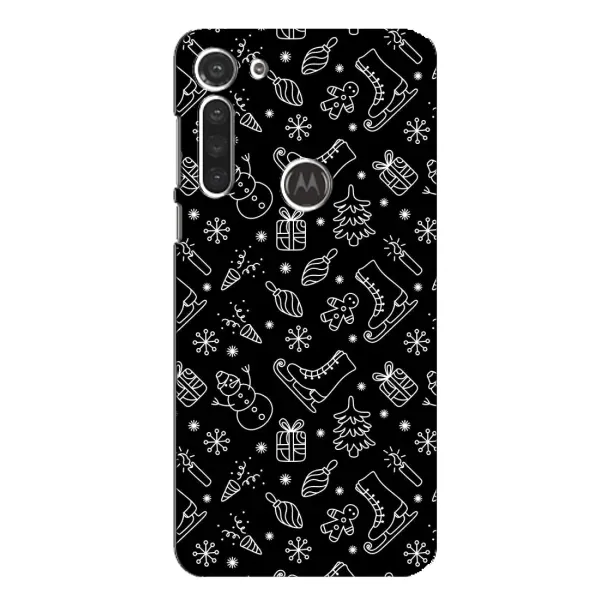 Чехол с принтом «Новогодний фон» для Motorola MOTO G8 Чехол с принтом «Новогодний фон» для Motorola MOTO G8
