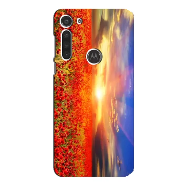 Чехол с принтом «Поле тюльпанов» для Motorola MOTO G8