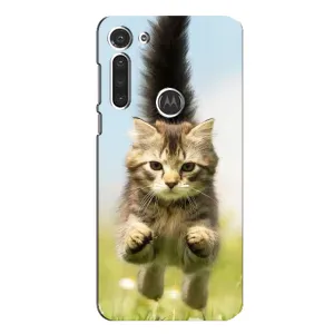 Чохли з Котиками для Motorola MOTO G8 (VPrint) (Прижок кота)