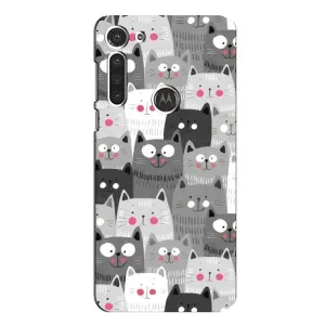 Чохли з Котиками для Motorola MOTO G8 (VPrint) (Мальовані котики)
