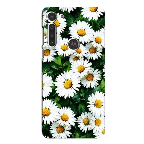 Чехол с принтом «Ромашки» для Motorola MOTO G8