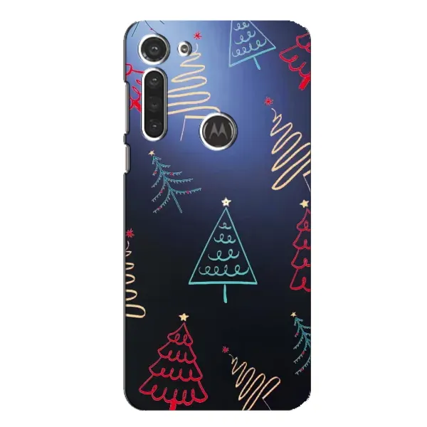 Чохол з принтом «Різдвяні ялинки» для Motorola MOTO G8