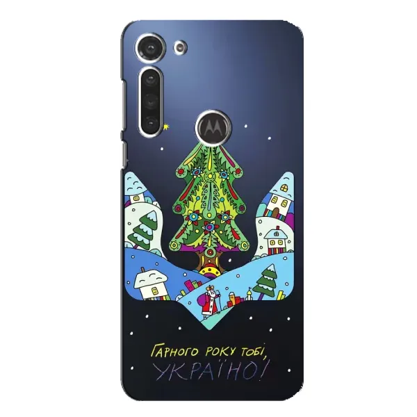 Чохол з принтом «Різдвяний герб» для Motorola MOTO G8
