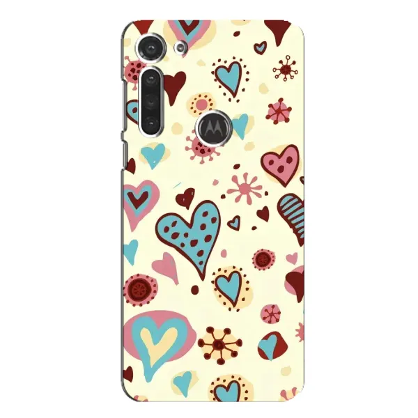 Чохол з принтом «Сердечки» для Motorola MOTO G8