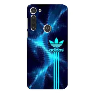 Чохли Адидас для Motorola MOTO G8 (AlphaPrint) (Синій Адідас)