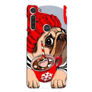 Чохли з собаками для Motorola MOTO G8 (VPrint) (Песик в шапці)