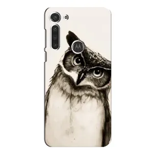 Чохол з пташками на Motorola MOTO G8 (VPrint) (Сова)