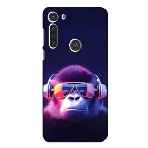 Чохол з Мавпами Motorola MOTO G8 - (AlphaPrint) (Стильна мавпа)