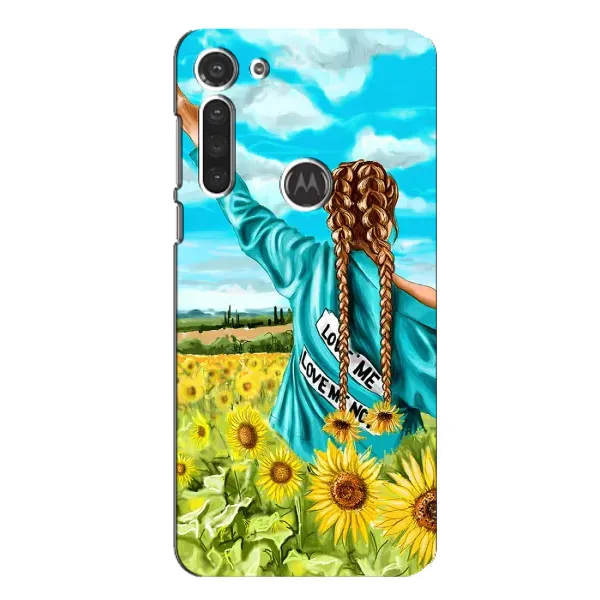 Чохол з принтом «Україночка» для Motorola MOTO G8
