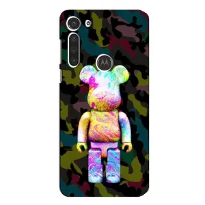 Чохли для Motorola MOTO G8 - Bearbrick Louis Vuitton (PREMIUMPrint) (Яскравий Bearbrick)