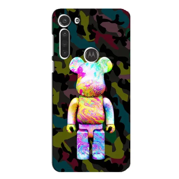 Чохол з принтом «Яскравий Bearbrick» для Motorola MOTO G8