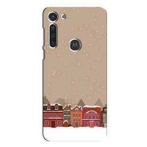 Чехол с принтом «Зимний город» для Motorola MOTO G8