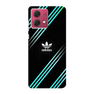 Чехлы Адидас для Motorola MOTO G84 (AlphaPrint) (Адидас с полосами)