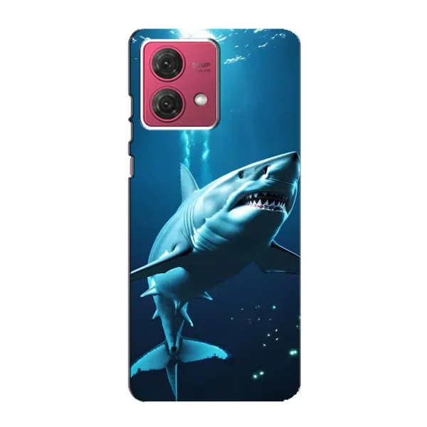 Чехол с принтом «Акула под водой» для Motorola MOTO G84