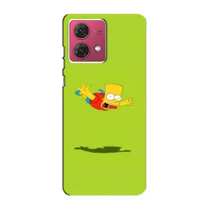 Чехол с Симпсонами для Motorola MOTO G84 (VPrint) (Барт Симпсон)