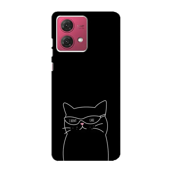 Чохол з принтом «Байдужий кіт» для Motorola MOTO G84