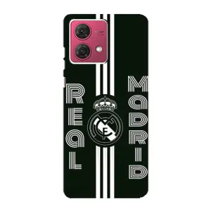 ФК Реал Мадрид чохли для Motorola MOTO G84 (AlphaPrint) (чорно білий Реал)