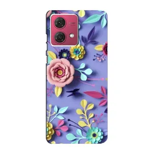 Чохли з квітами для Motorola MOTO G84 (VPrint) (Дизайн квітів)