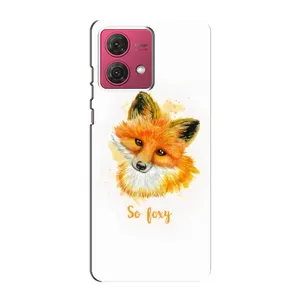 Чехлы с картинкой Лисички для Motorola MOTO G84 (VPrint) (Девочка Лиса)
