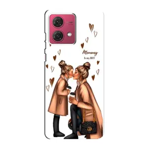 Чохол з друком для Motorola MOTO G84 - (Мама з дитинкою) (AlphaPrint) (Донька і мама)