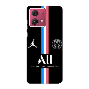 Чохли PSG для Motorola MOTO G84 (AlphaPrint) (футболка ПСЖ)