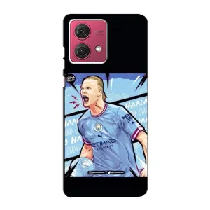 Чехлы с футболистом Ерлинг Холанд для Motorola MOTO G84 (AlphaPrint) (гол Эрлинг Холланд)