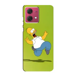 Чехол с Симпсонами для Motorola MOTO G84 (VPrint) (Гомер Симпсон)