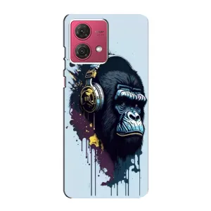 Чохол з принтом «Горила в навушниках» для Motorola MOTO G84