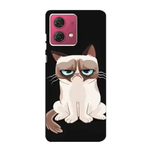 Чехол с принтом «Грустный кот» для Motorola MOTO G84