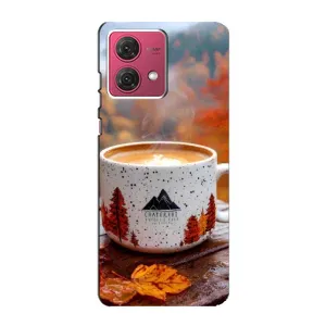 Чохол з унікальним дизайном 'Осінь з кавою' для Motorola MOTO G84 (Кава на природі)