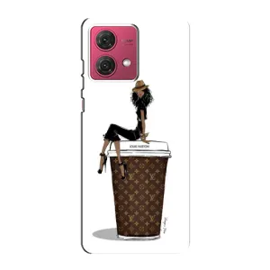 Чехлы Луи Витон для Motorola MOTO G84 (AlphaPrint - LOUIS VUITTON) (кофе LOUIS VUITTON)