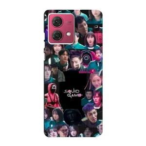 Чехол Гра в кальмара для Motorola MOTO G84 (Коллаж Игра кальмара)