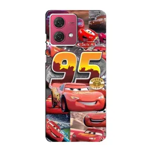 Силиконовый чехол Маквин для Motorola MOTO G84 (Коллаж Молния Маквин)