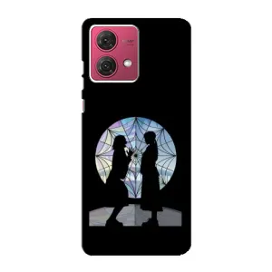 Чехлы Венсдей на Motorola MOTO G84 Уэнсдей (AlphaPrint) (комната Уэнздей)