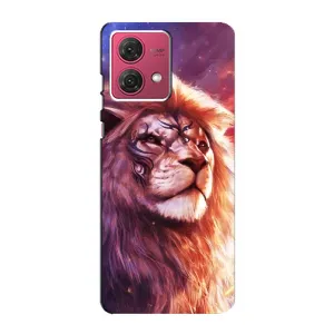 Чохол з картинкою ЛЕВ для Motorola MOTO G84 (VPrint) (Красочний Лев)