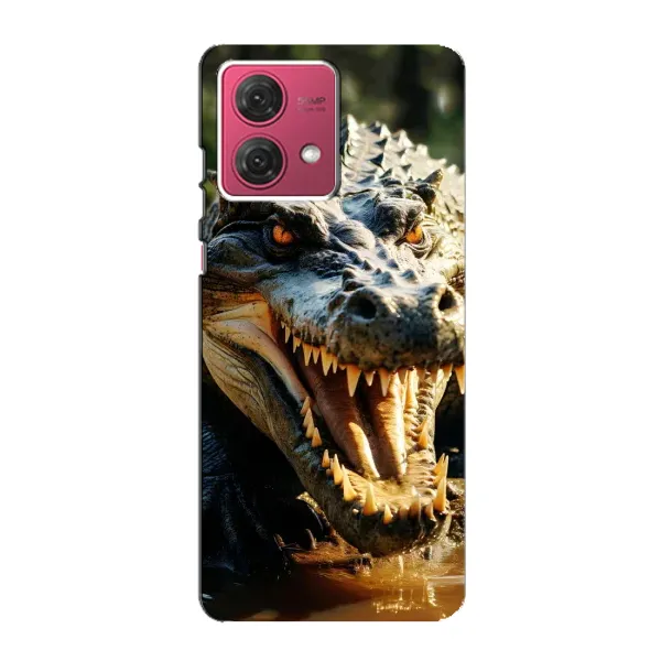 Чехол с принтом «Опасный крокодил» для Motorola MOTO G84
