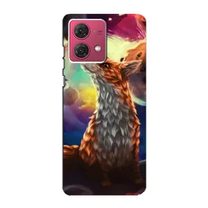 Чехлы с картинкой Лисички для Motorola MOTO G84 (VPrint) (Лисица в космосе)