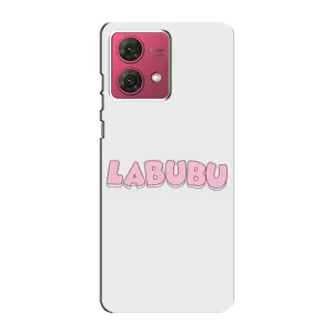 Чехол с Лабубу на Motorola MOTO G84 (Лого Лабубу)