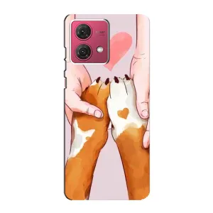 Чехлы с собаками для Motorola MOTO G84 (VPrint) (Любовь к собакам)