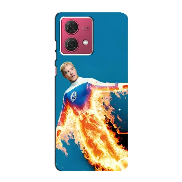 Чохол з принтом «Людина-факел у вогні» для Motorola MOTO G84